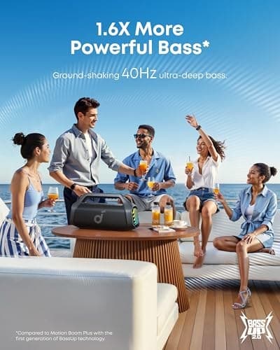 soundcore Boom 2 Pro Outdoor Speaker, 140W 2+2 Channels, BassUp 2.0, 20H Fast Charge, IP68 Dust and Waterproof, RGB Lights, USB-C, Power Bank, BT 5.3, Portable Bluetooth Speaker - Image 5