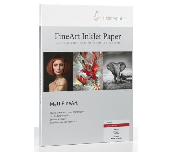 Hahnemühle Digital FineArt ArtLine German Etching 310gsm Matte Photo Paper 25 Sheets A3