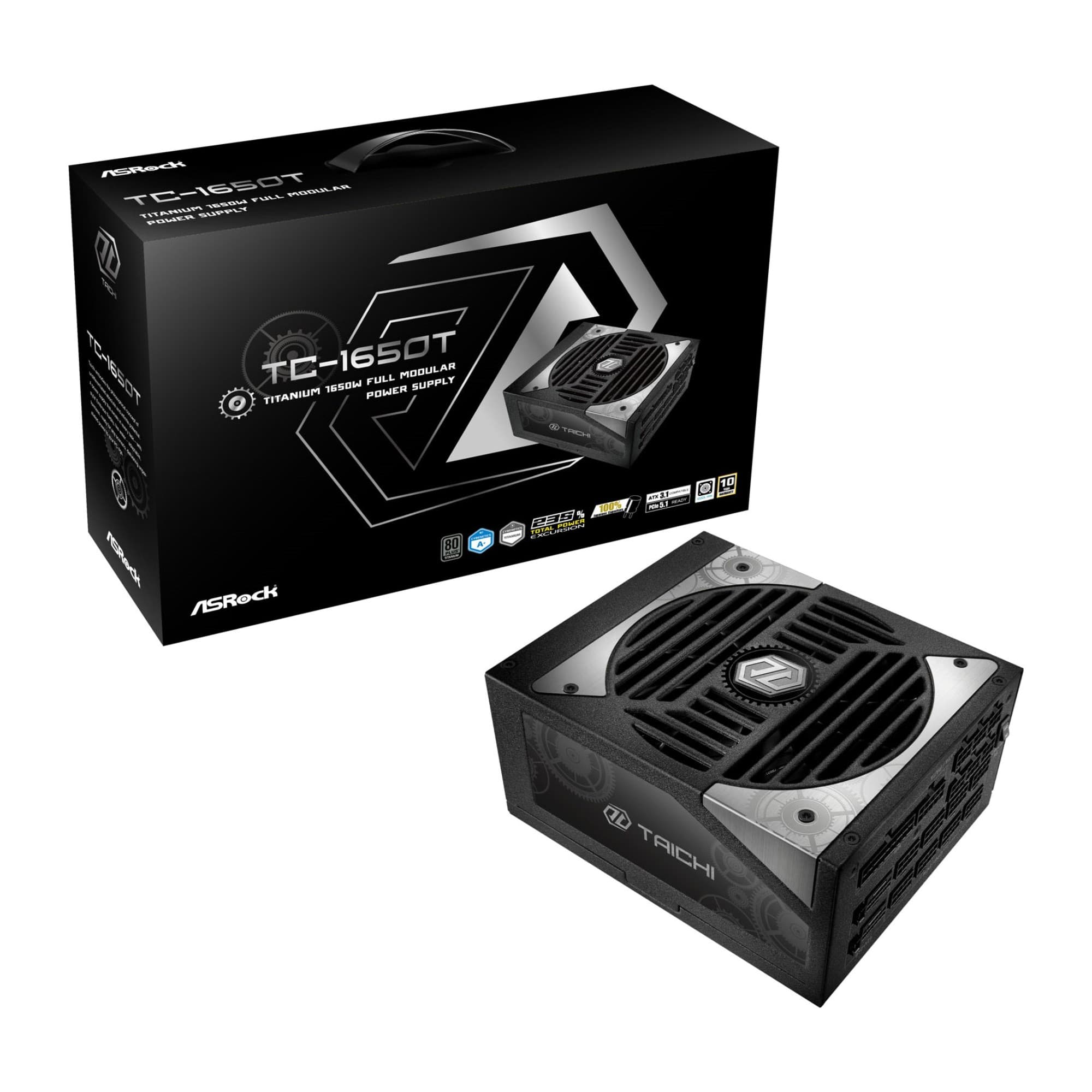 ASRock Taichi TC-1650T 1650W 80 PLUS Titanium Fully Modular ATX 3.1 PSU