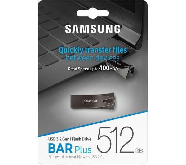Samsung BAR Plus 512GB USB 3.2 Flash Drive - Titan Grey - Image 5