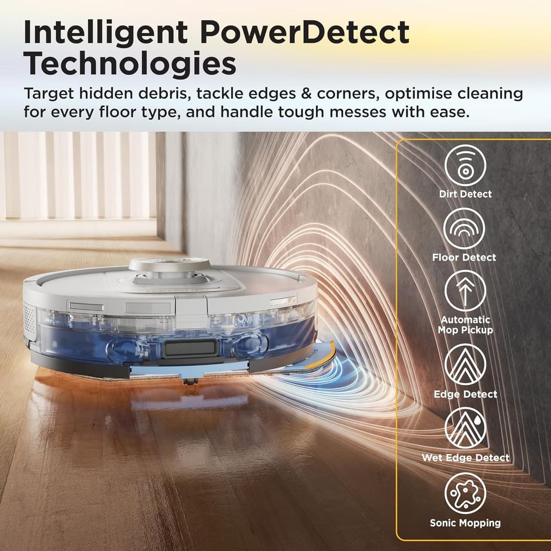 Shark ThermaCharged PowerDetect AV2910XEUKWH Wet & Dry Robot Vacuum Cleaner & Mop - Image 4