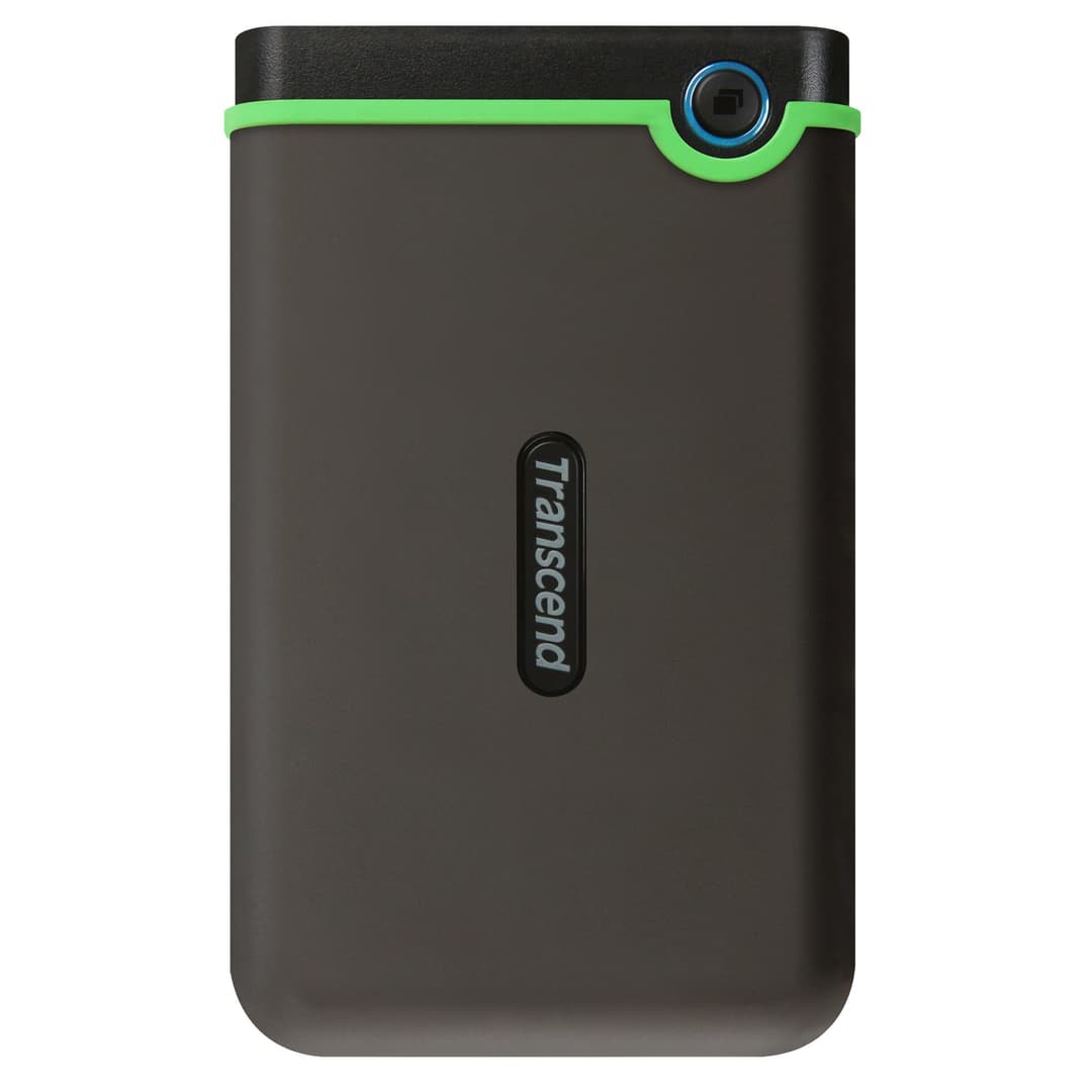 Transcend StoreJet 25M3 Shock-Resistant USB 3.1 Slim Portable Hard Drive 2TB - Iron Grey - Image 1