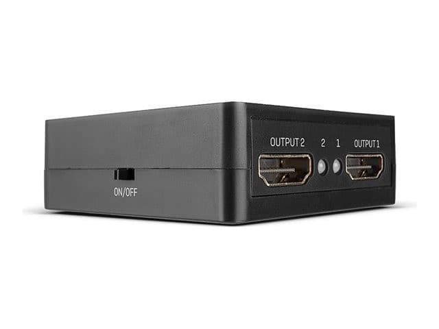 Lindy 38358 Compact 2 Port HDMI 18G Splitter - 1 In 2 Out, 4K 60Hz, HDMI 2.0, HDCP 2.2, USB Powered - Image 1