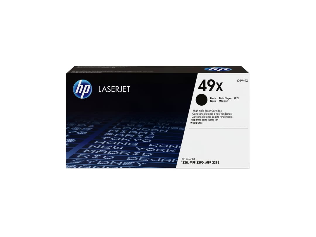 HP 49X Q5949X Original HP High Yield LaserJet Toner Cartridge for HP LaserJet Printers - Black  - Image 1