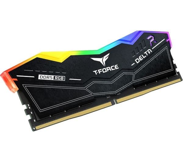 TEAMGROUP T-FORCE DELTA RGB DDR5 6000 MHz CL38 RAM - 64 GB (2 x 32 GB), Black - Image 2