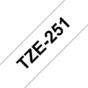 Brother TZe-251 Laminated Label Tape 24mm x 8m - Black on White thumbnail 1