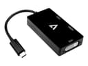 V7 USB-C to DVI Adapter Black thumbnail 1