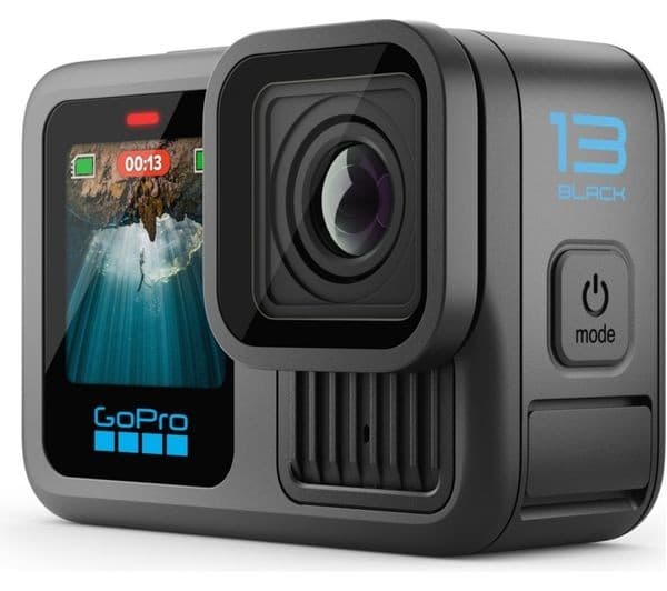 GoPro HERO13 Black 5.3K Action Camera Extended Power Bundle with Dual Battery Charger, 3 Enduro Batteries, 64GB microSD Card, Curved Adhesive Mount & Camera Case - Image 4