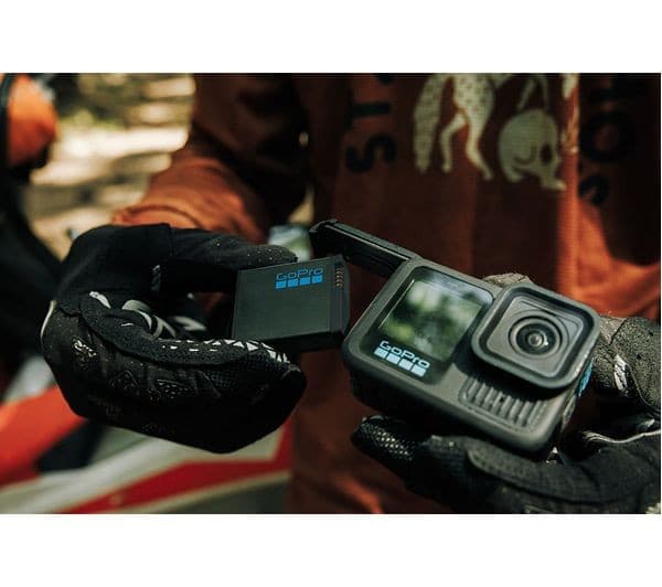 GoPro HERO13 Black 5.3K Action Camera Extended Power Bundle with Dual Battery Charger, 3 Enduro Batteries, 64GB microSD Card, Curved Adhesive Mount & Camera Case - Image 10