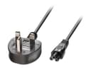 Lindy Power Cable BS 1363 to IEC C5 3m Black thumbnail 2