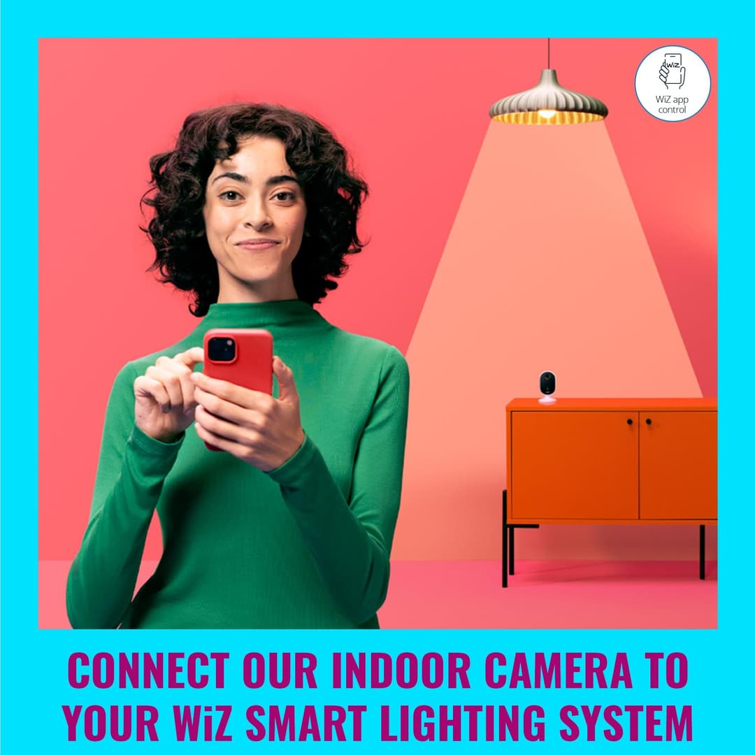 WiZ Connected Indoor Security Camera 1080p - White - Image 3