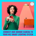 WiZ Connected Indoor Security Camera 1080p - White thumbnail 3