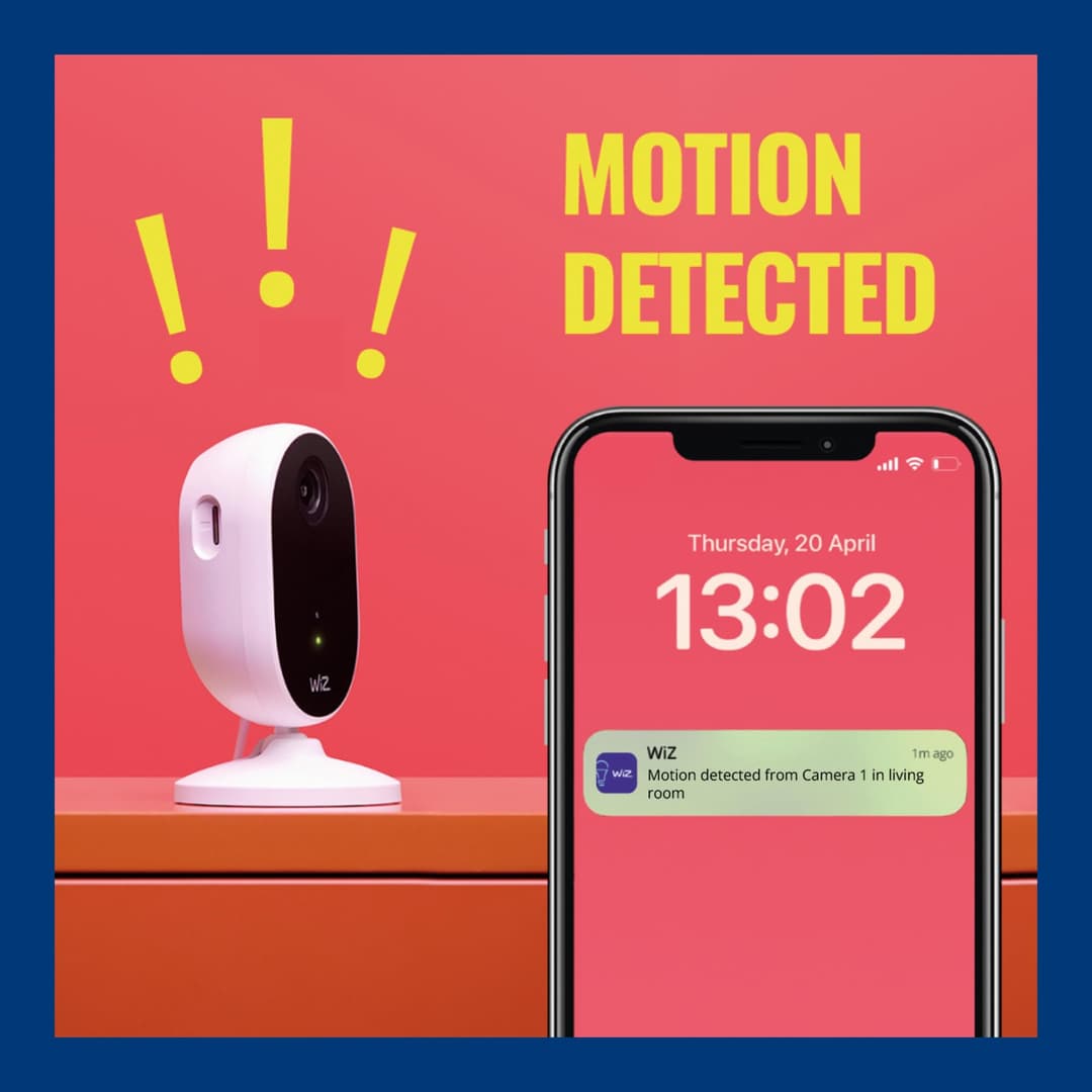 WiZ Connected Indoor Security Camera 1080p - White - Image 4