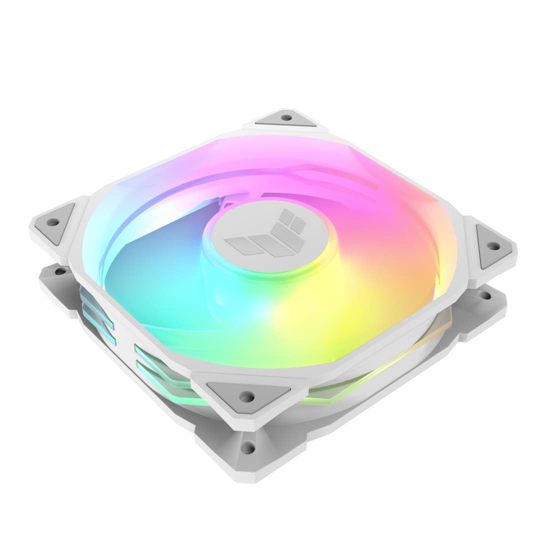 ASUS TUF Gaming TR120 ARGB 120mm PWM Case Fan - White 1-Pack - Image 4