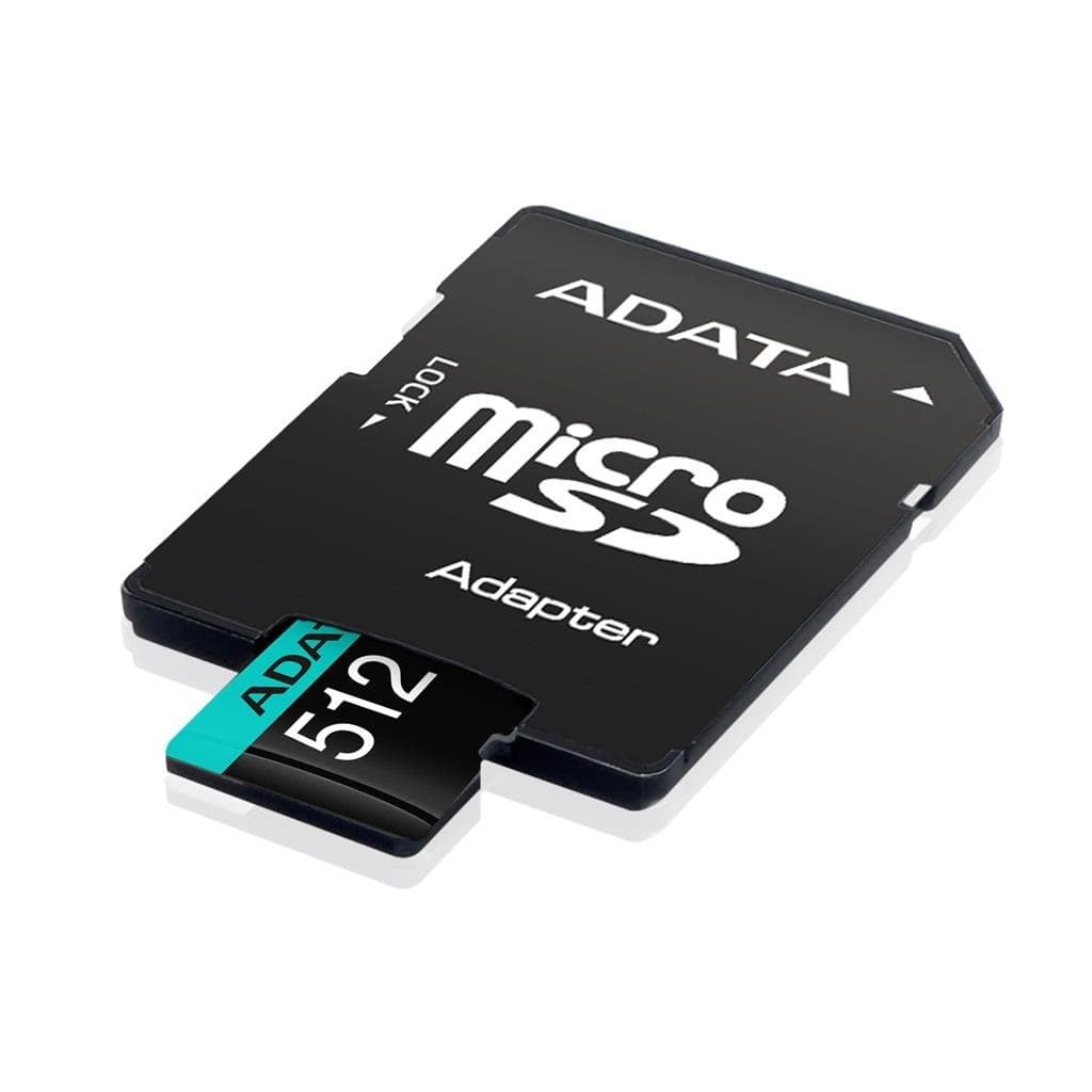 ADATA Premier Pro microSDXC CL10 UHS-I U3 V30 A2 Memory Card with SD Adapter - 512GB - Image 2