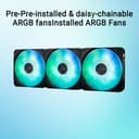 ASUS Prime LC 360 ARGB LCD 360mm All-in-One Liquid CPU Cooler - Black thumbnail 2