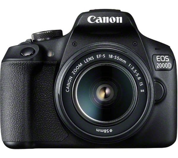 Canon EOS 2000D DSLR Camera - EF-S 18-55mm f/3.5-5.6 IS II Lens Kit
