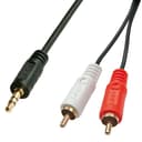 Lindy 2m Premium 2x Phono (RCA) to 3.5mm Stereo Audio Cable thumbnail 1