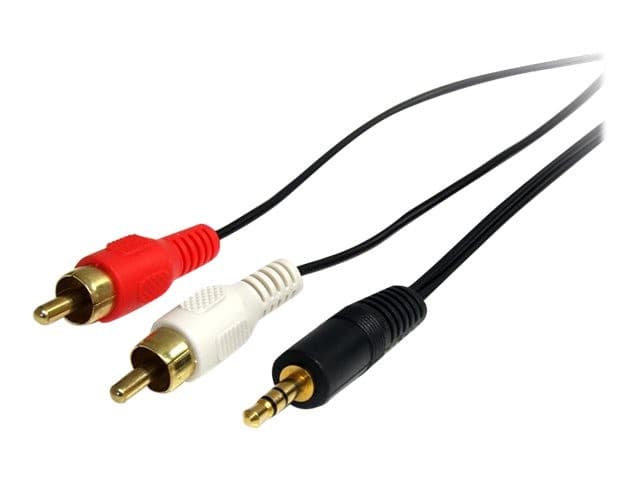 StarTech Audio Cable 3.5mm Male to 2x RCA Male 0.9m Black (MU3MMRCA)