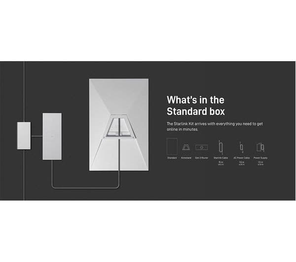 Starlink Satellite Internet Kit with WiFi Router, White - Standard - Image 10