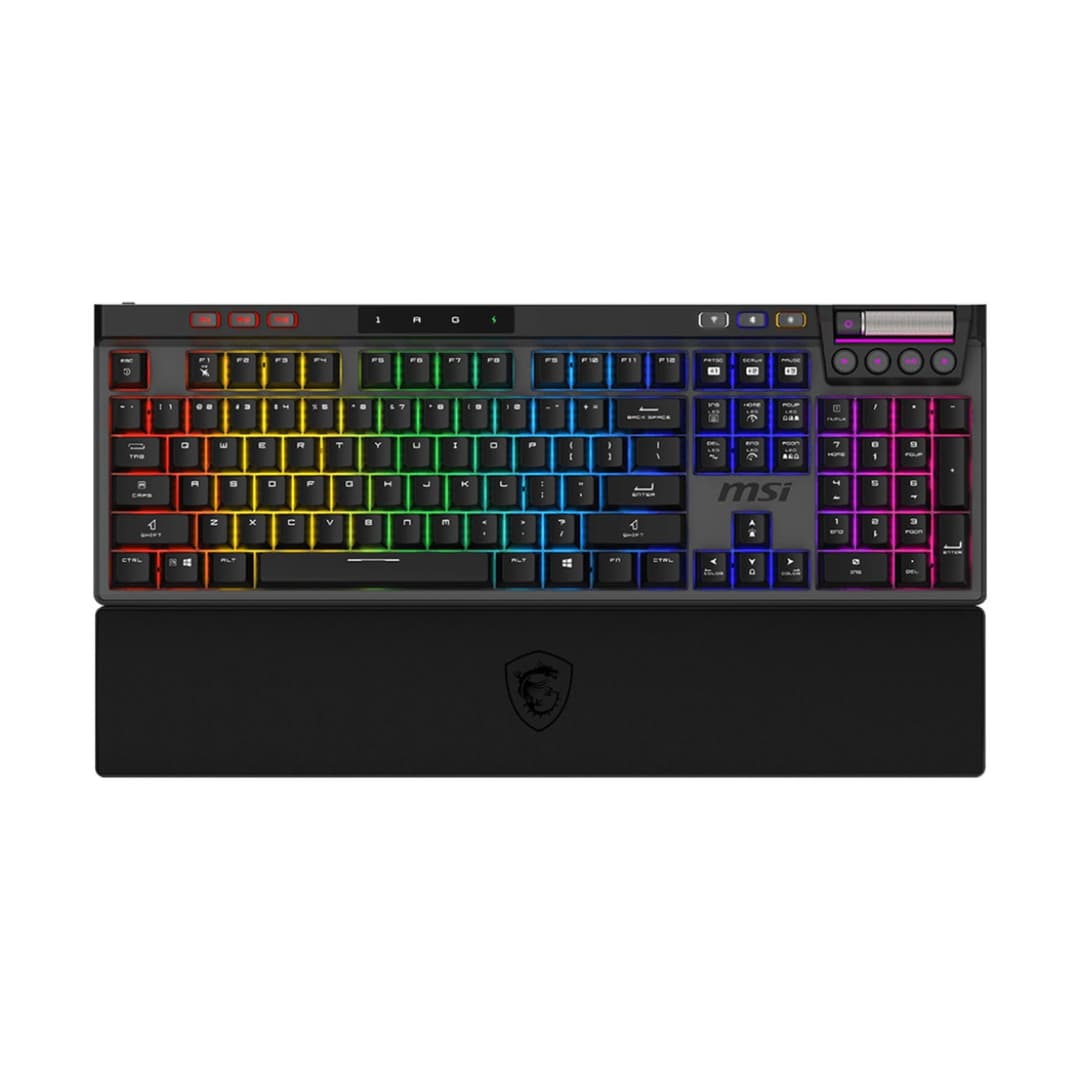 MSI Strike Pro Wireless/Wired RGB Mechanical Gaming Keyboard, Kailh Midnight Pro Silent Switches, UK Layout - Black - Image 4