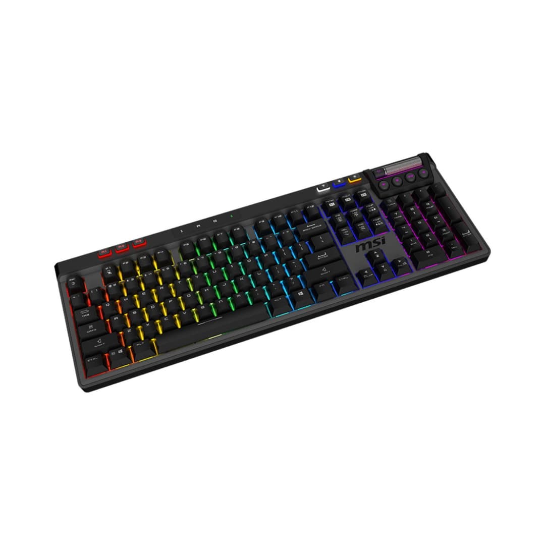 MSI Strike Pro Wireless/Wired RGB Mechanical Gaming Keyboard, Kailh Midnight Pro Silent Switches, UK Layout - Black - Image 8