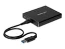 StarTech.com Dual-Slot Hard Drive Enclosure for M.2 SATA SSDs - USB 3.1 (10Gbps) - Aluminum - M.2 to SATA - Raid Drive Enclosure (SM22BU31C3R) - flash storage array thumbnail 1