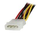 StarTech.com 12in (30cm) LP4 to 2x Latching SATA Power Y Cable Splitter Adapter - 4 Pin LP4 to Dual SATA thumbnail 2