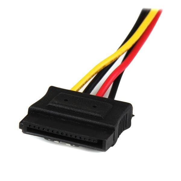StarTech.com 12in (30cm) LP4 to 2x Latching SATA Power Y Cable Splitter Adapter - 4 Pin LP4 to Dual SATA - Image 3