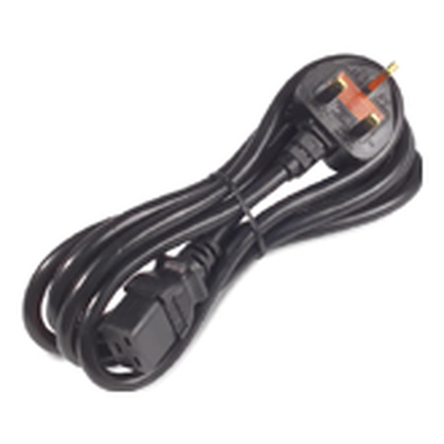 APC AP9895 Power Cord, IEC C19 to BS1363A (UK), 2.4m