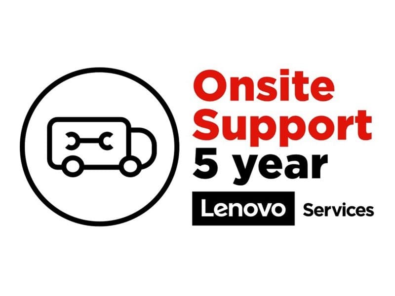Lenovo Onsite Upgrade - extended service agreement - 5 years - on-site - Image 1