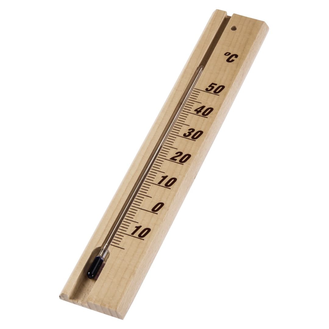 Hama Indoor Thermometer, Wood, 20 cm, Analogue (00186401) - Image 1