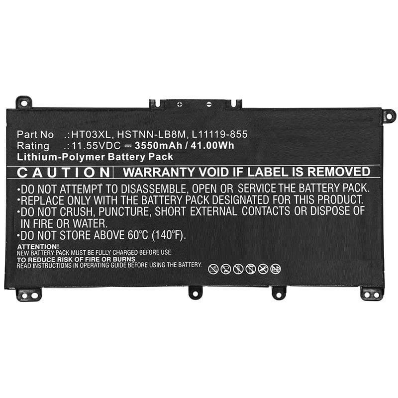 CoreParts MBXHP-BA0171 Replacement Laptop Battery for HP 15-CS, 17-BY, 250 G7, 255 G7 (HT03XL), 11.4V 3400mAh 38.76Wh Li-Pol - Image 1