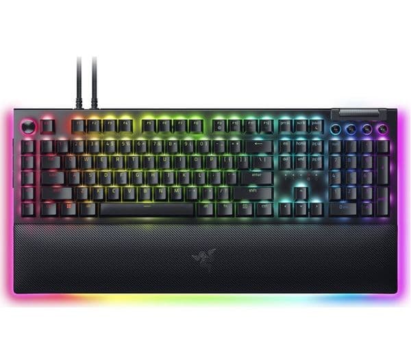 Razer BlackWidow V4 Pro Mechanical Gaming Keyboard Green Switch UK Layout Black - Image 1