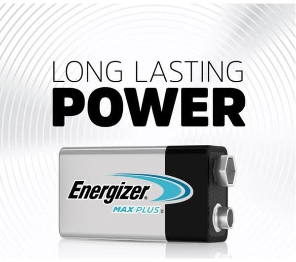 Energizer Max Plus Alkaline Batteries 9V (Pack of 1) - Image 1
