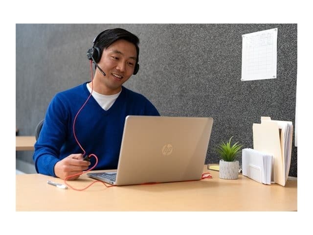 HP Poly Blackwire 8225 Stereo ANC Wired Headset - USB-C with USB-A Adapter, Microsoft Teams Certified, Black (8X225AA) - Image 4