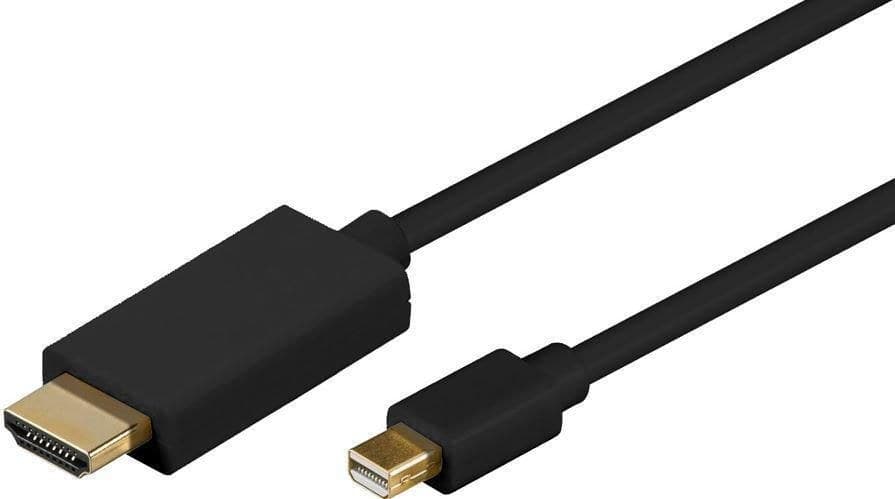 MicroConnect Mini DisplayPort to HDMI Cable, 1080p, 5m, Black - Image 1