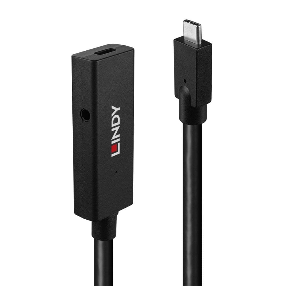 Lindy 43364 5m USB 3.2 Gen 2 (10Gbps) USB-C to USB-C Active Extension Cable