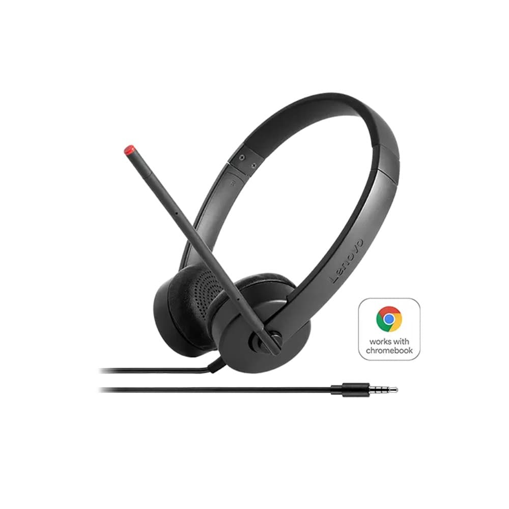 Lenovo Stereo Analog Head-band 3.5 mm Connector Headset Black - Image 2