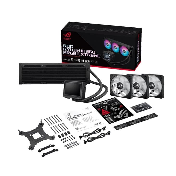 ASUS ROG Ryujin III 360 ARGB Extreme AIO Liquid CPU Cooler - Black - Image 7