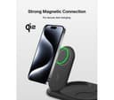 Belkin BoostCharge 3-in-1 Magnetic Foldable Qi2 15W Wireless Charger - Black, UK Plug thumbnail 4