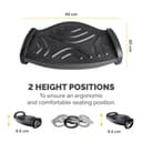 Fellowes Smart Suites Foot Rest - Black (8023901) thumbnail 3