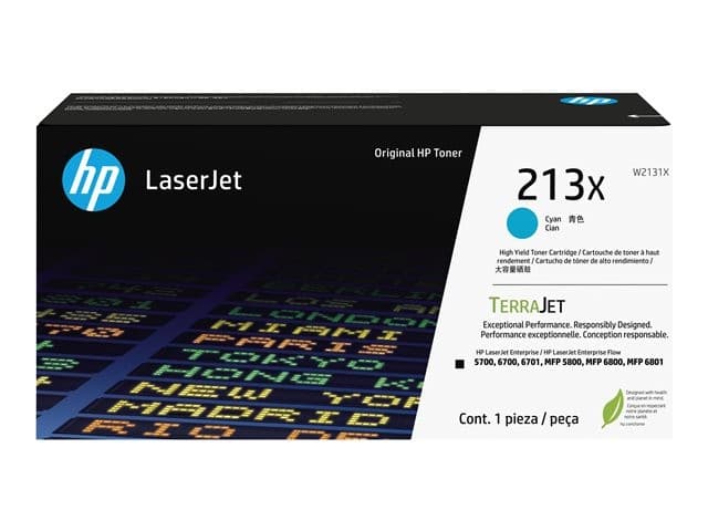HP 213X High Yield Original LaserJet Toner Cartridge - Cyan - Image 4