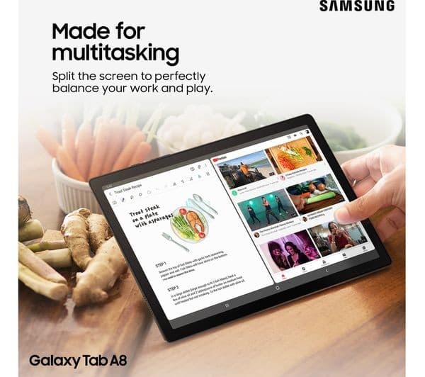 Samsung Galaxy Tab A8 10.5-inch 4G LTE 32GB 3GB RAM Android Tablet - Graphite (SM-X205) - Image 2