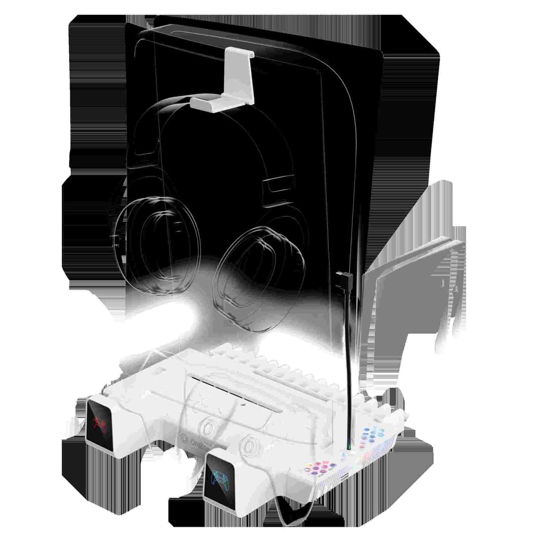 Oniverse Nexus 5 Cooling & Charging Stand for PS5 / PS5 Slim - White - Image 6