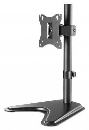 Manhattan Single Monitor Desk Stand 17-27" VESA 75x75/100x100 - Black (462037)
