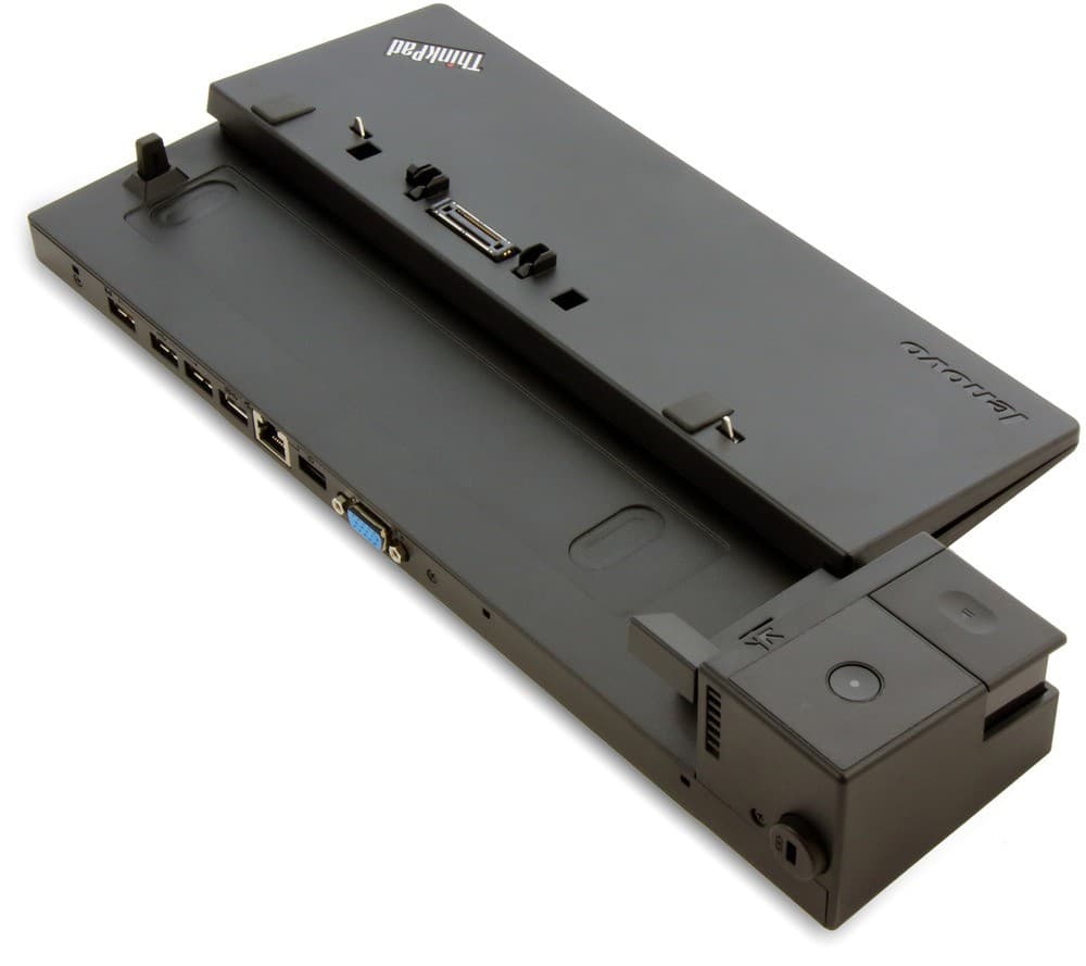 Lenovo ThinkPad Basic Dock 65W Docking Station with AC Adapter - USB 3.0, USB 2.0, Ethernet, VGA - Black - 40A00065EU - Image 1