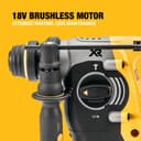 DEWALT 18V XR Brushless 24mm SDS-Plus Hammer Drill DCH273N-XJ - Yellow/Black thumbnail 3