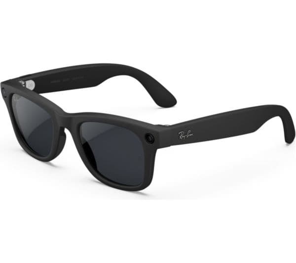 Ray-Ban Meta Wayfarer (Gen 2) Smart Glasses - Matte Black, Clear to Grey Transitions Lenses - Large