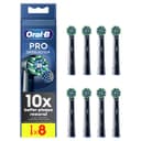 Oral-B Pro CrossAction Toothbrush Heads (Pack of 8) - Black thumbnail 1